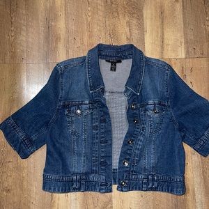 Style and Co short sleeve Jean jacket